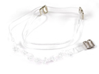 Clear beads with clear bra strap