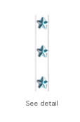 aquamarine stars on clear bra straps