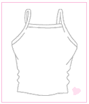 matching bra straps for a tank top